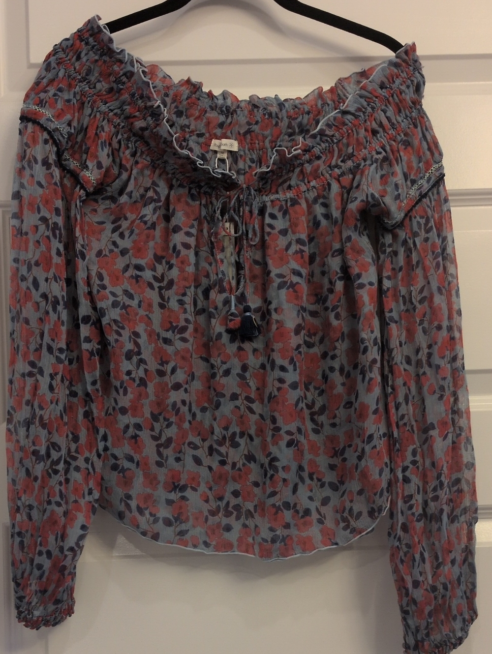 Poupette St Barth Off The Shoulder Blouse NWT